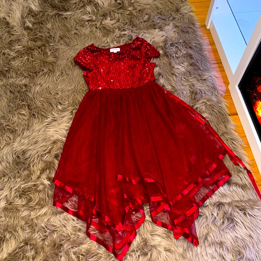 Sparkling Red Dress - size 14